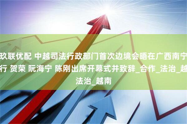 玖联优配 中越司法行政部门首次边境会晤在广西南宁举行 贺荣 阮海宁 陈刚出席开幕式并致辞_合作_法治_越南