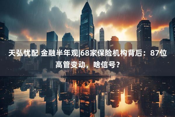 天弘忧配 金融半年观|68家保险机构背后：87位高管变动，啥信号？