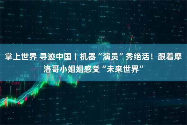 掌上世界 寻迹中国丨机器“演员”秀绝活！跟着摩洛哥小姐姐感受“未来世界”